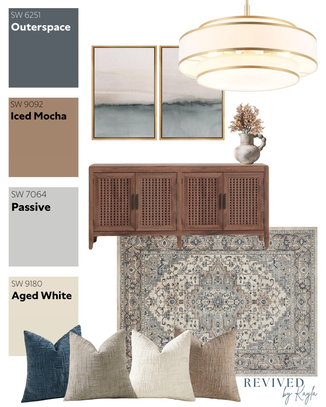 Blue, grey, and beige living room design mood board 🩶✨

#livingroom #decor #homedecor #homedesign #livingroomdecor #livingroommakeover #cozy #modern #traditional #homeinspo #decorideas #blue #interiordesign #paintcolors #moodboard #interior #colorscheme #neutral #neutralhome

#LTKHome #LTKFindsUnder100 #LTKFindsUnder50