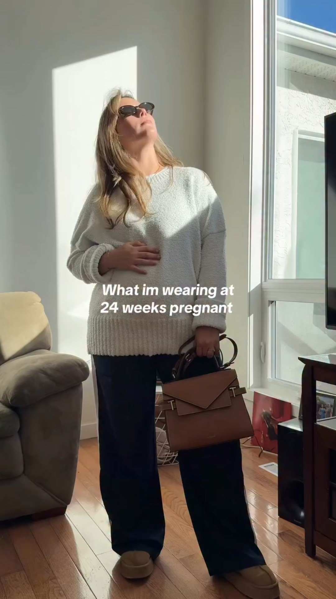 Cozy + comfy today for my pregnancy ootd at 24 weeks pregnant

Comment “ Cozy “ for outfit details & I’ll send you a message over with all the links! 🫶🏻🤍

#pregnant #outfitideas #falloutfits #2ndtrimester #bumpfriendly