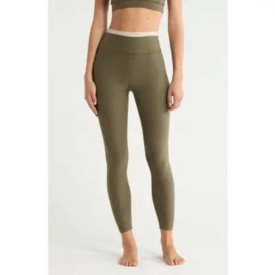 Beyond Yoga Space Dye High Waist Midi Leggings in Darkest Night at Nordstrom, Size Small | Nordstrom