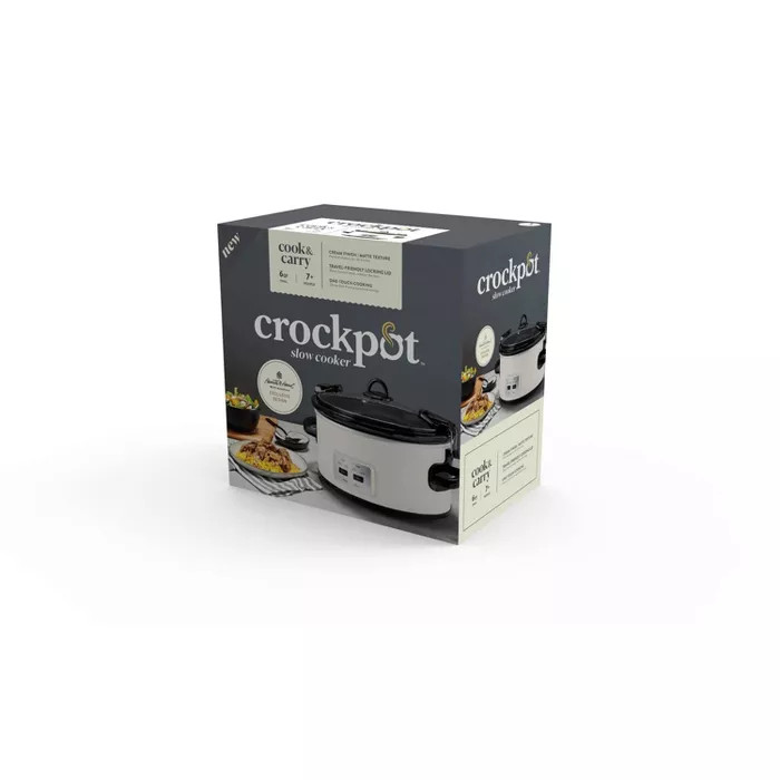 Crock Pot 6qt Cook and Carry Programmable Slow Cooker - Hearth & Hand™ with Magnolia | Target