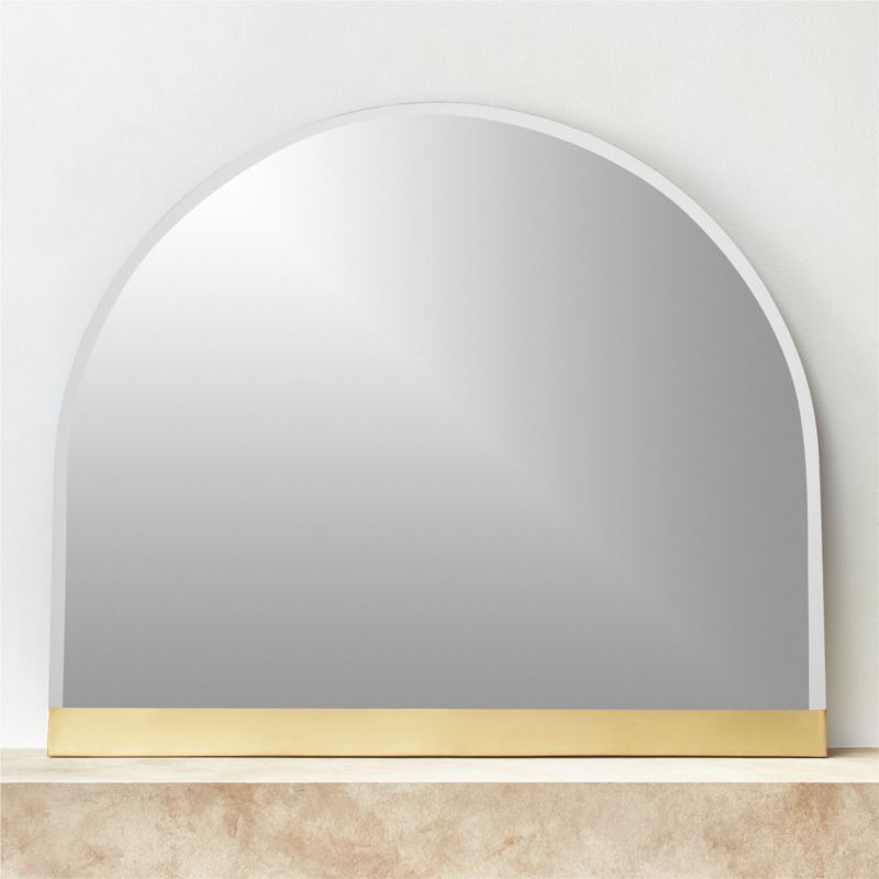 Gloss Modern Mantel Mirror 42"x36" + Reviews | CB2 | CB2