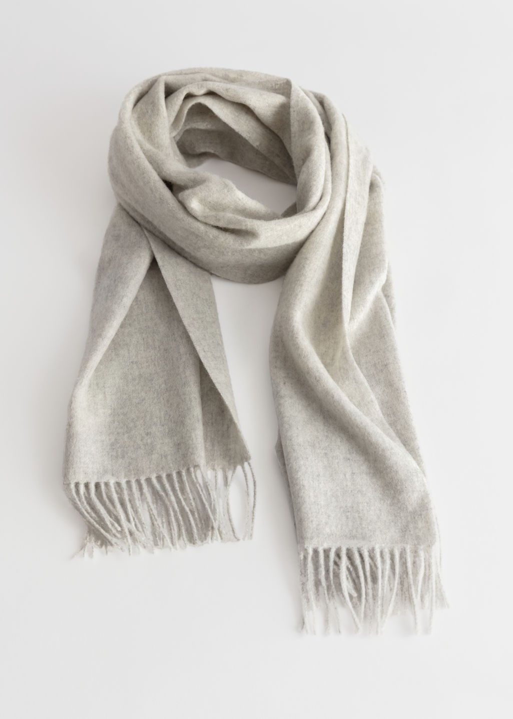 Шерстяной шарф с бахромой | & Other Stories (EU + UK)