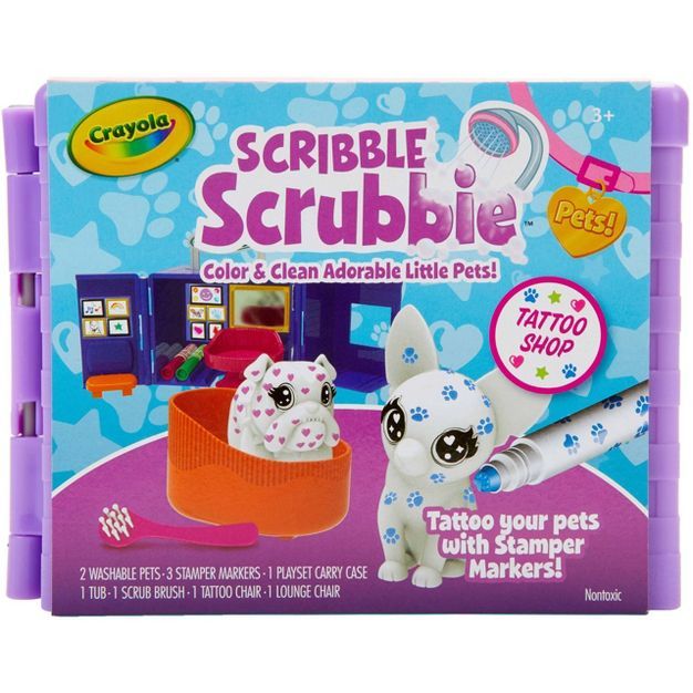 Crayola Scribble Scrubbie Pets Tattoo Shop | Target