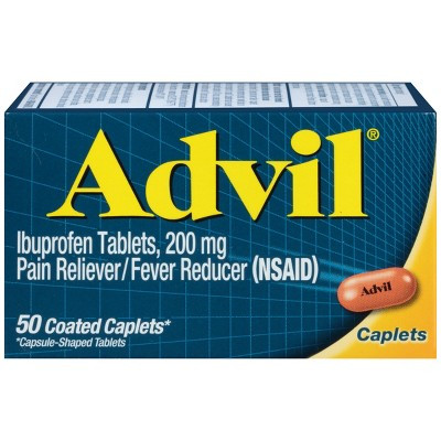 Advil Pain Releiver/Fever Reducer Caplet - Ibuprofen(NSAID) - 50ct | Target