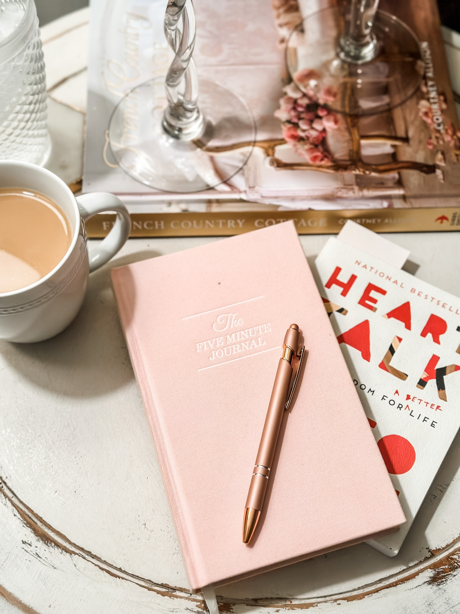 ☕️Morning routine☕️
Gratitude journal takes 5 minutes or less &amp; makes such a huge impact on your mindset. I’ve read Heart Talk over &amp; over again, it’s full of quick quotes that inspire me in a different way each time I go through the book♥️ 

#LTKFind #LTKunder50 #LTKhome