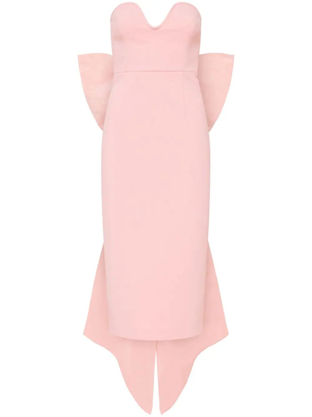 Rebecca Vallance Annabelle Strapless Midi Dress - Farfetch | Farfetch Global