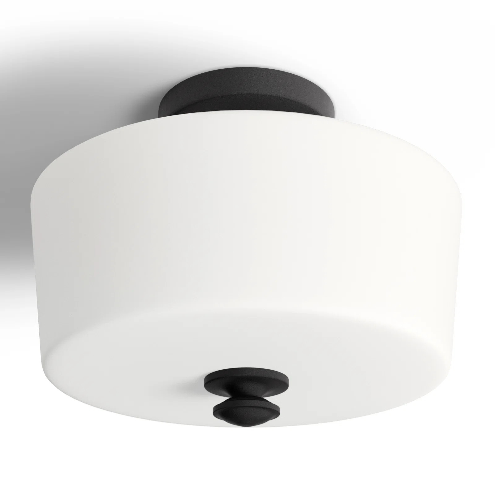 Nula Glass Semi Flush Mount | Wayfair North America