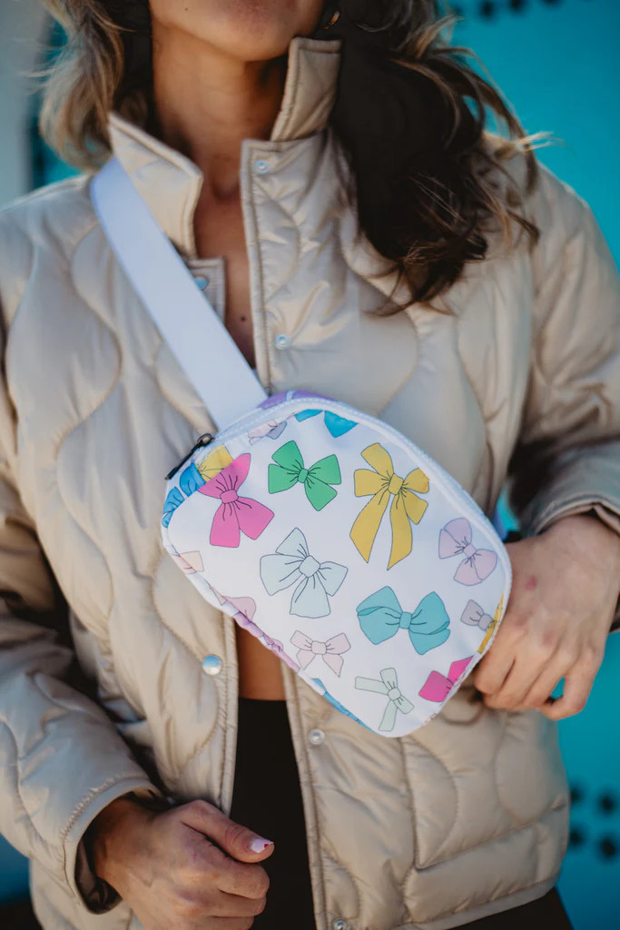 Multicolored Coquette Bows Belt Bag | Katydid.com