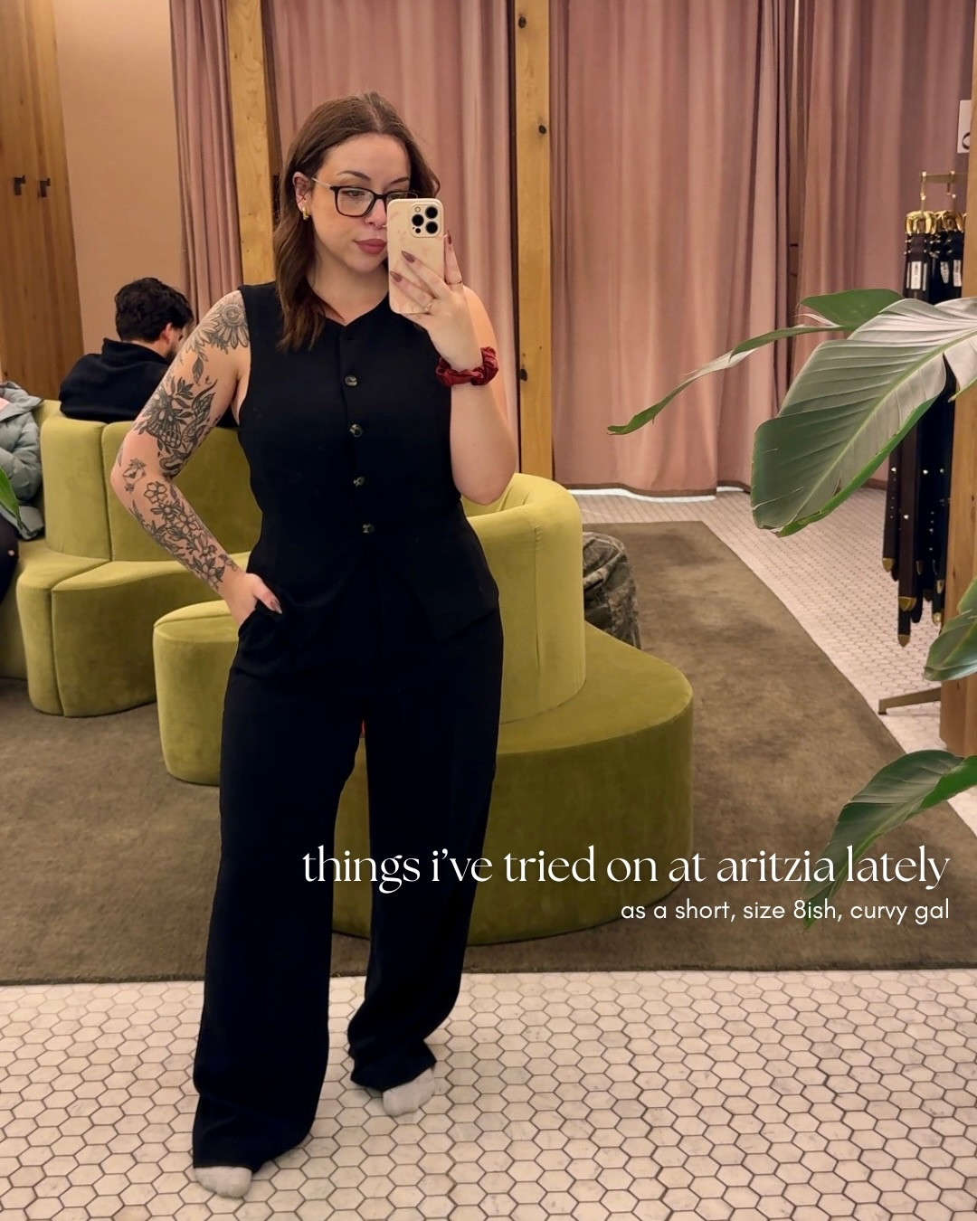 some recent @aritzia try ons 🤎
(as a size 8ish, short, curvy gal)

i always like seeing other people try things on so that I can try to determine how items will look on my body type, so i thought this might be useful! ✨
for size reference i’m around 156lbs, DD-DDD cup, and between 5’ and 5’1”. i usually wear medium-large in pants (or size 6-10), and medium-large tops (depending on how they fit in the bust). 

my top picks: effortless pants, limitless pants, lodge pants, etiquette blazer, + regal vest (the only one i didn’t buy is the blazer but i do want to go back for it!!!) 💖

what are some of your fav aritzia styles? do you like posts like this and want to see more? let me know your thoughts in the comments.

—
yyc blogger, calgary blogger, yyc living, calgary fashion, canadian blogger, canadian fashion blogger, large bust fashion, midsize style, curvy outfit inspo, size 8 outfit, size 8 style, size 10 style, size 10 inspo, self love journey, aritzia haul