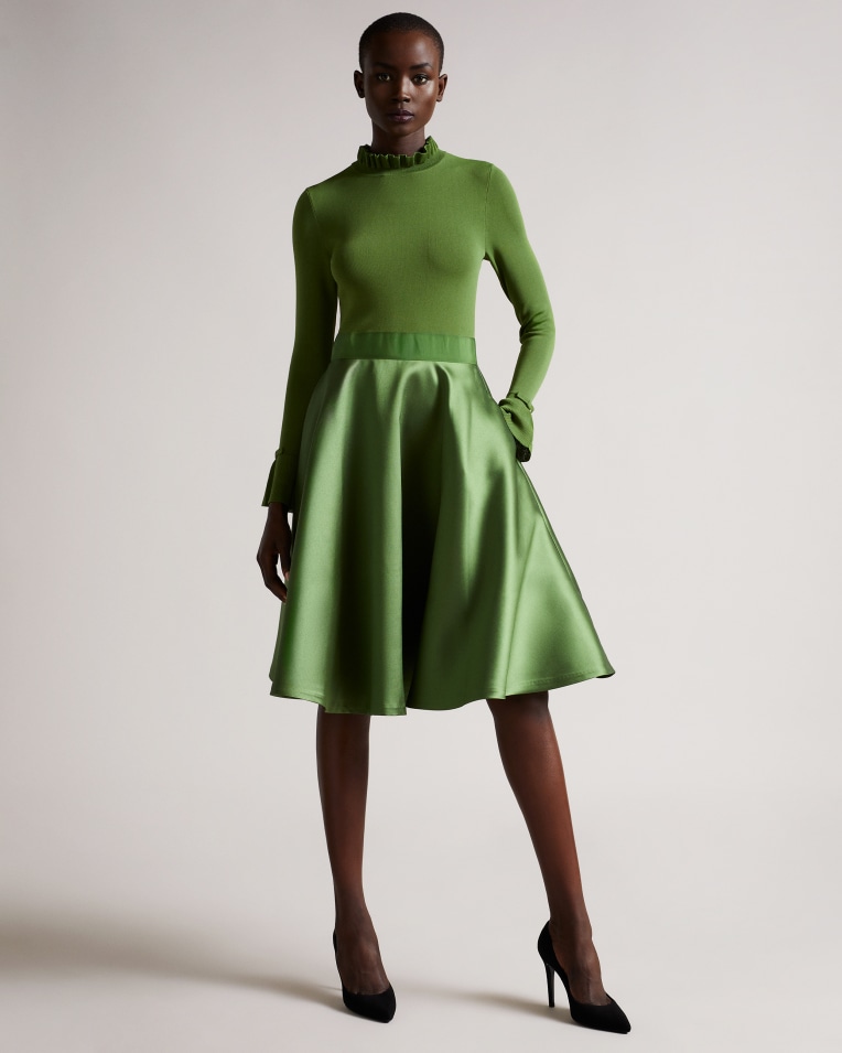 Knitted Frill Full Skirt Dress | Ted Baker (US)