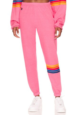 Rainbow Stitch Sweatpants
                    
                    Aviator Nation | Revolve Clothing (Global)