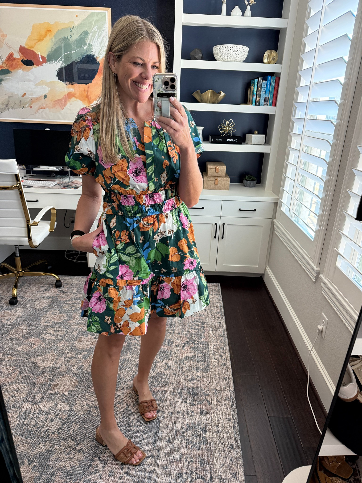 Possibly my most favorite dress style is available in a new print! I have this one in 3 patterns now, it's that perfect!  

 
