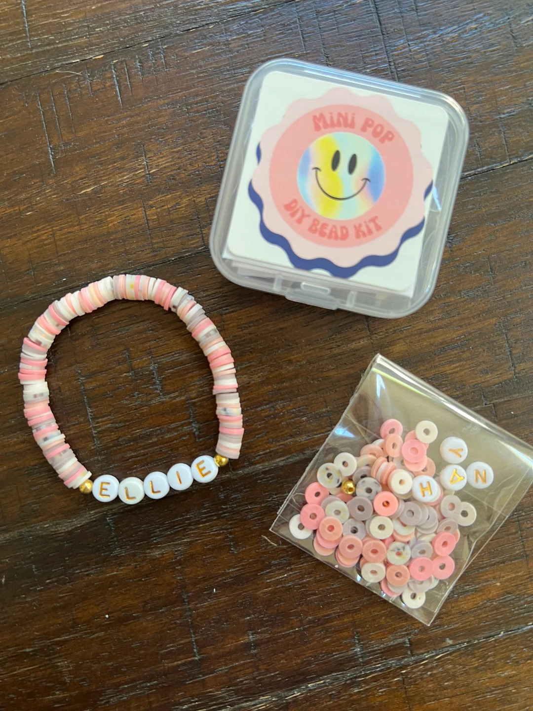 Party Favor Name Bead Bracelet Personalized Gift Slumber Party - Etsy | Etsy (US)