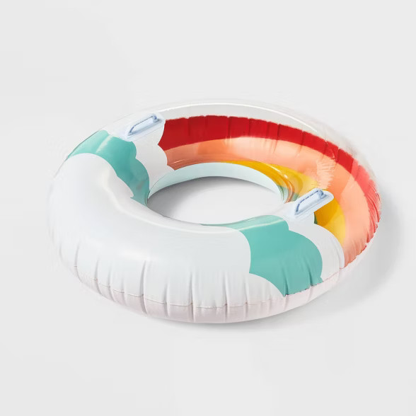Rainbow Swim Tube 33" Water Float - Sun Squad™ | Target