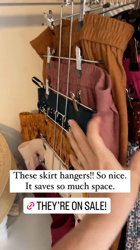 Home. Skirt hanger. Closet organization. Compact storage solution for clothes.

#LTKstyletip #LTKhome #LTKU