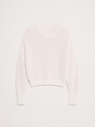 Cotton Crew-Neck Sweater | Banana Republic (US)