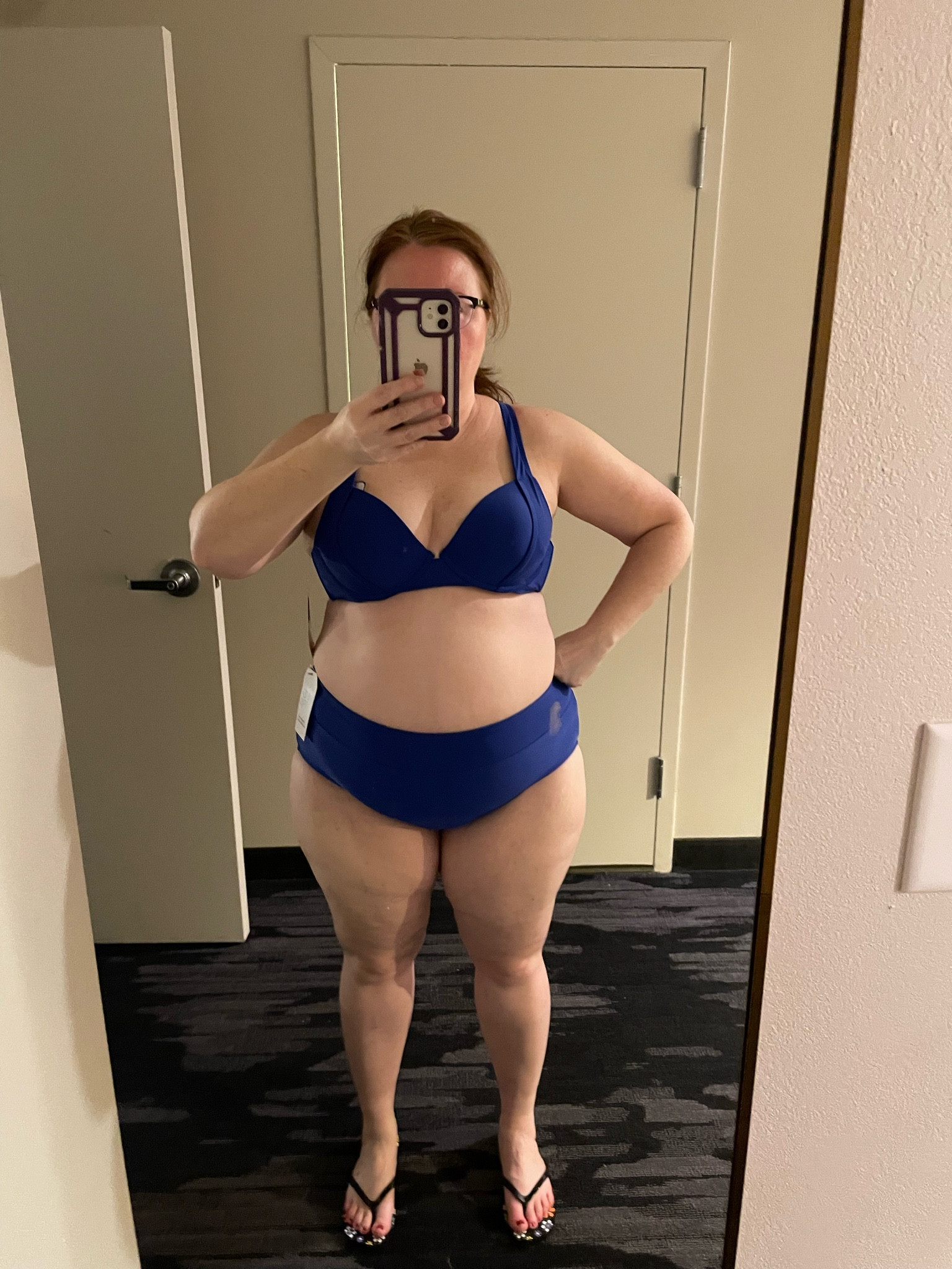 Affordable straight and extended sized swimwear looks for spring break, vacay, or summer.  Two piece beautiful cobalt blue suit from Time and Tru from Walmart.  For reference I ordered underwire bikini Top in size Large, high waist bottom in 1X which they say is a 16w/18w.  Very comfortable.  

#LTKtravel #LTKswim #LTKcurves