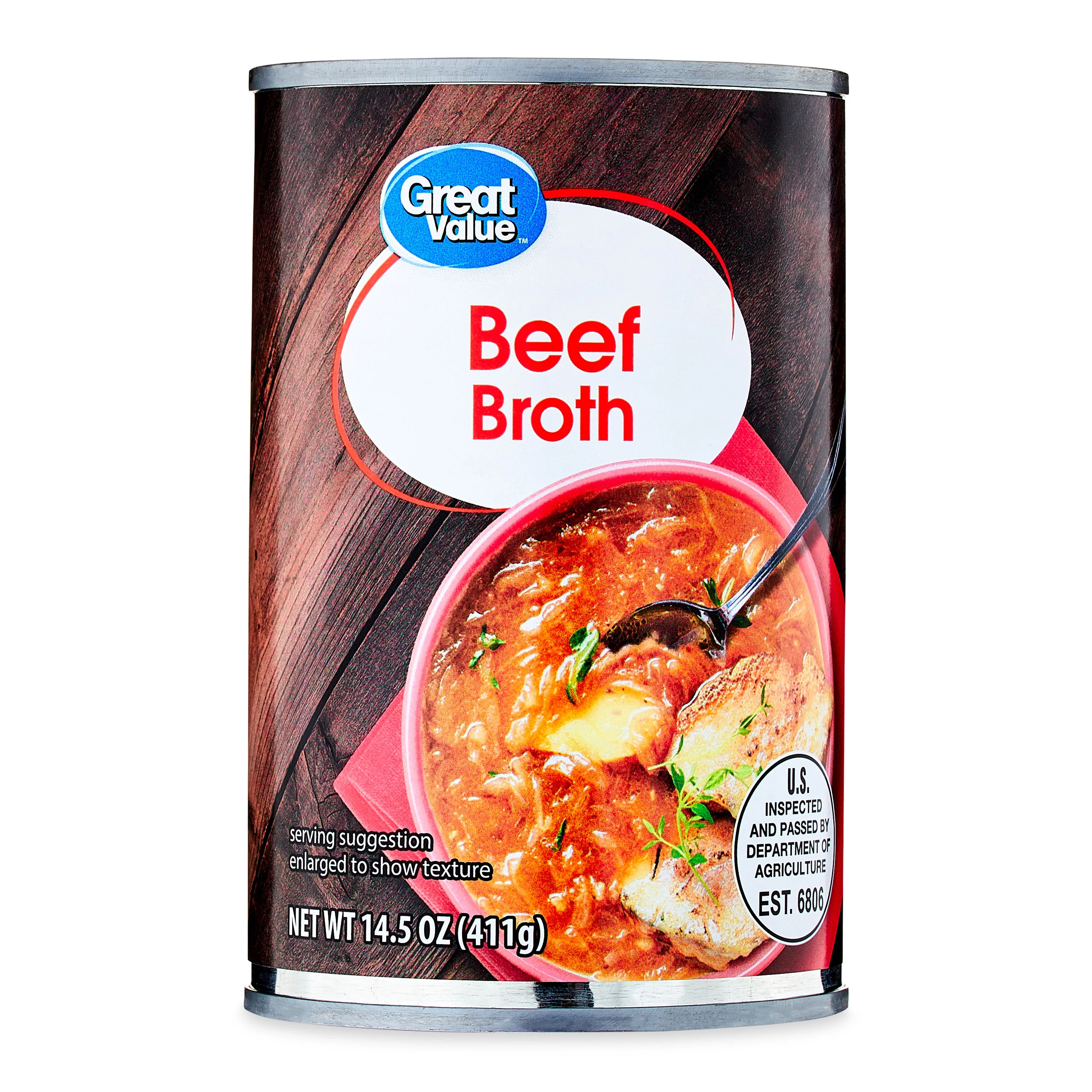 Great Value Beef Broth, 14.5 oz - Walmart.com | Walmart (US)