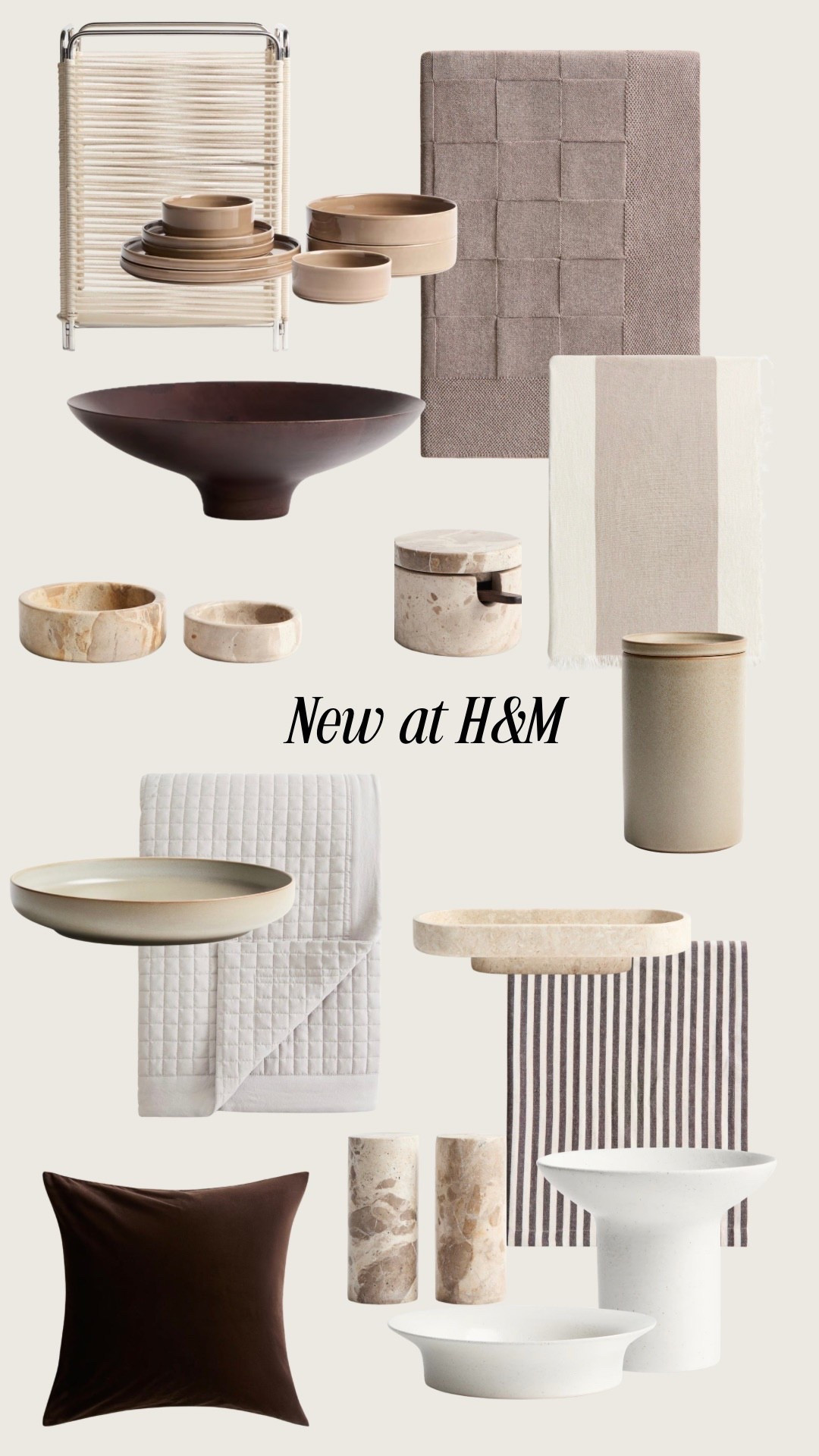 With the new year right around the corner, it’s time to refresh those main spaces in the home! I’m loving all these affordable finds from H&M 🤩🤎