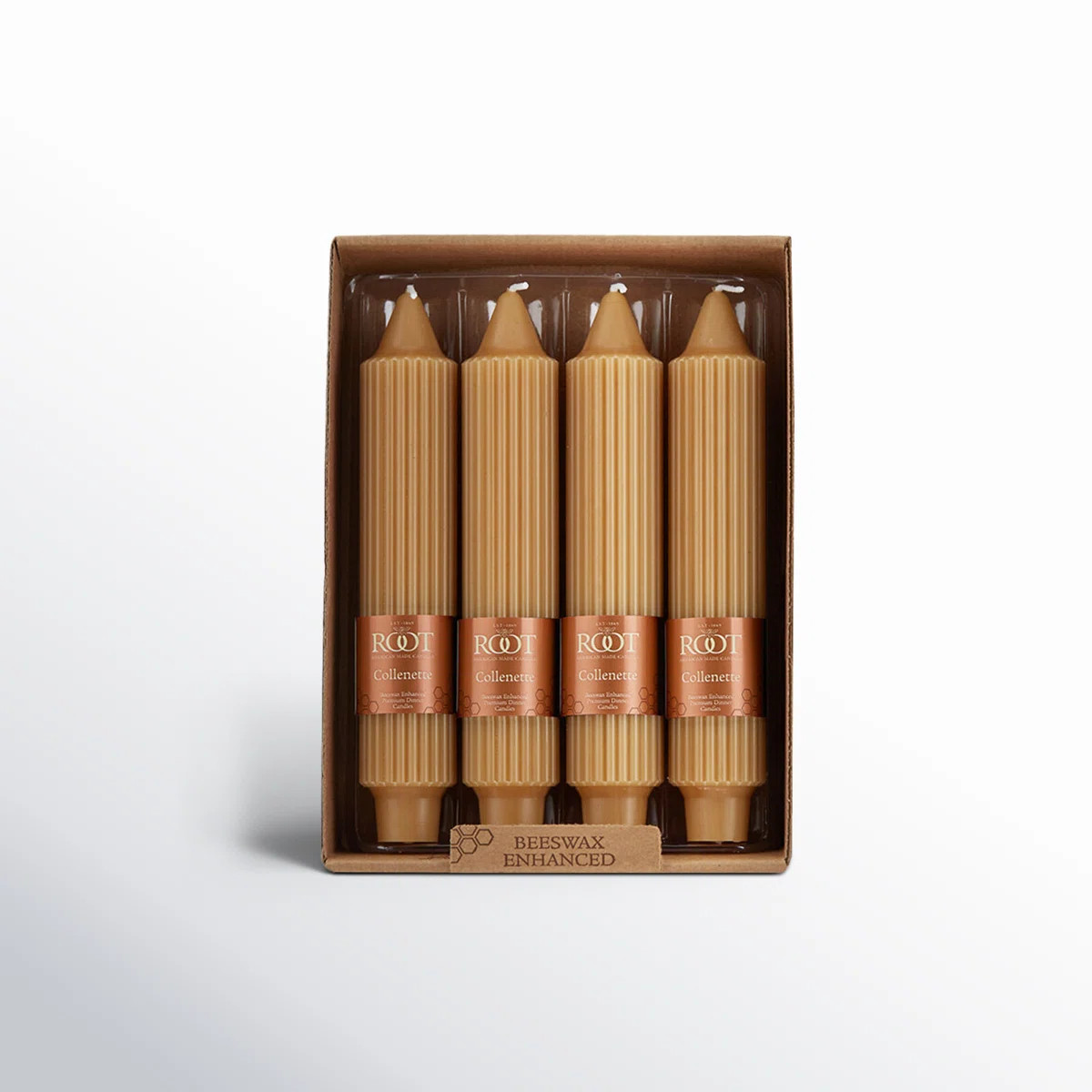 Grecian Collenette Unscented Taper Candle (Set of 4) | Wayfair North America