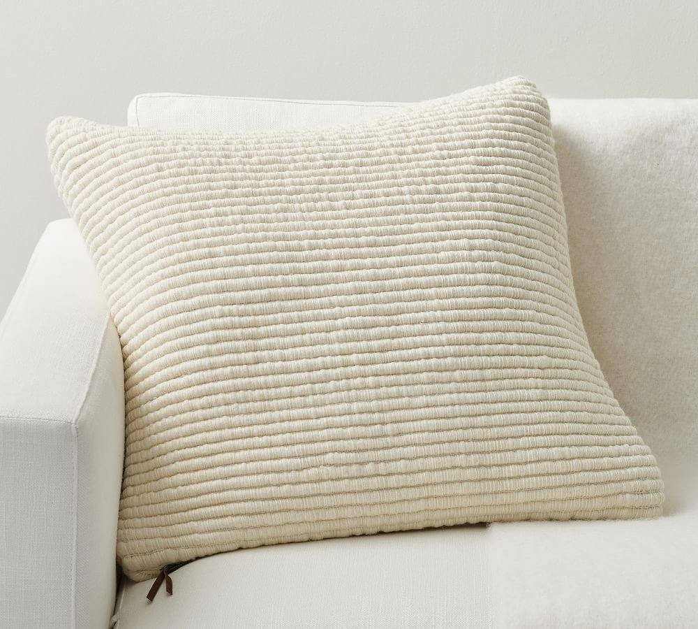 Rimbley Faille Throw Pillow | Pottery Barn (US)