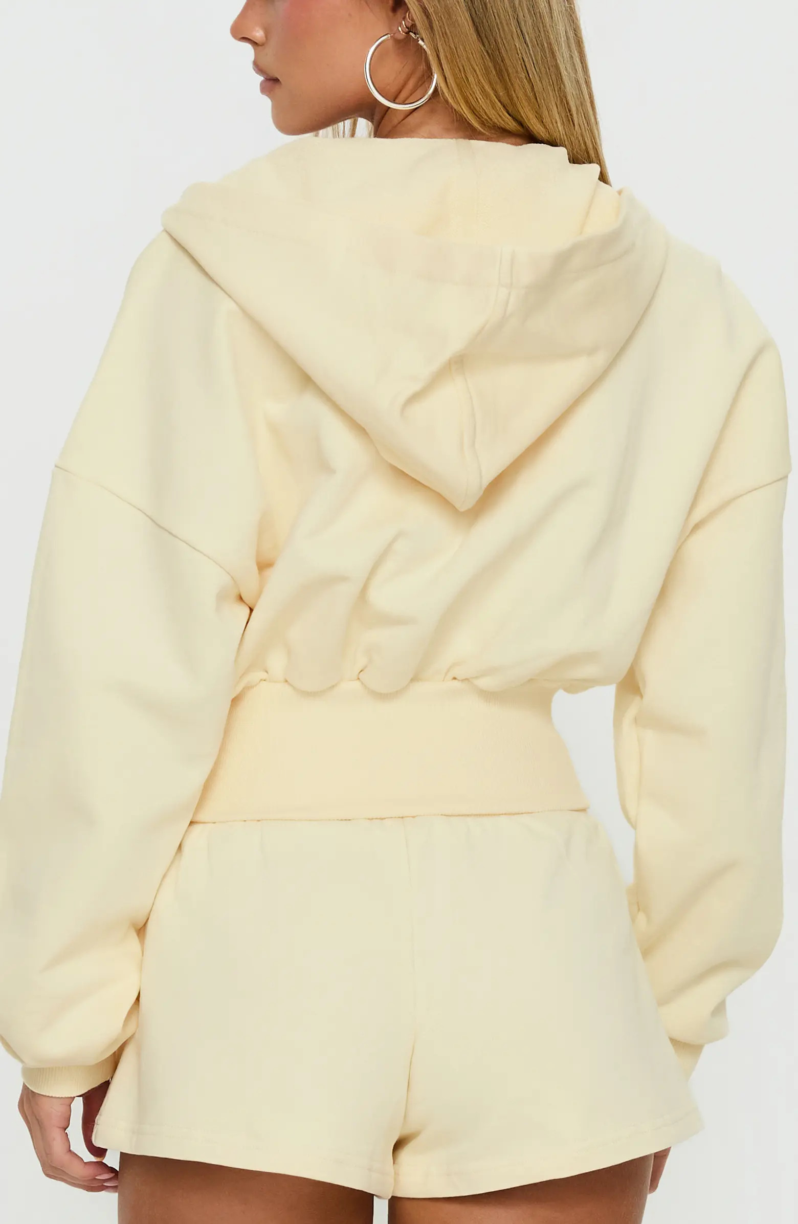 Daytime Crop Front Zip Hoodie | Nordstrom