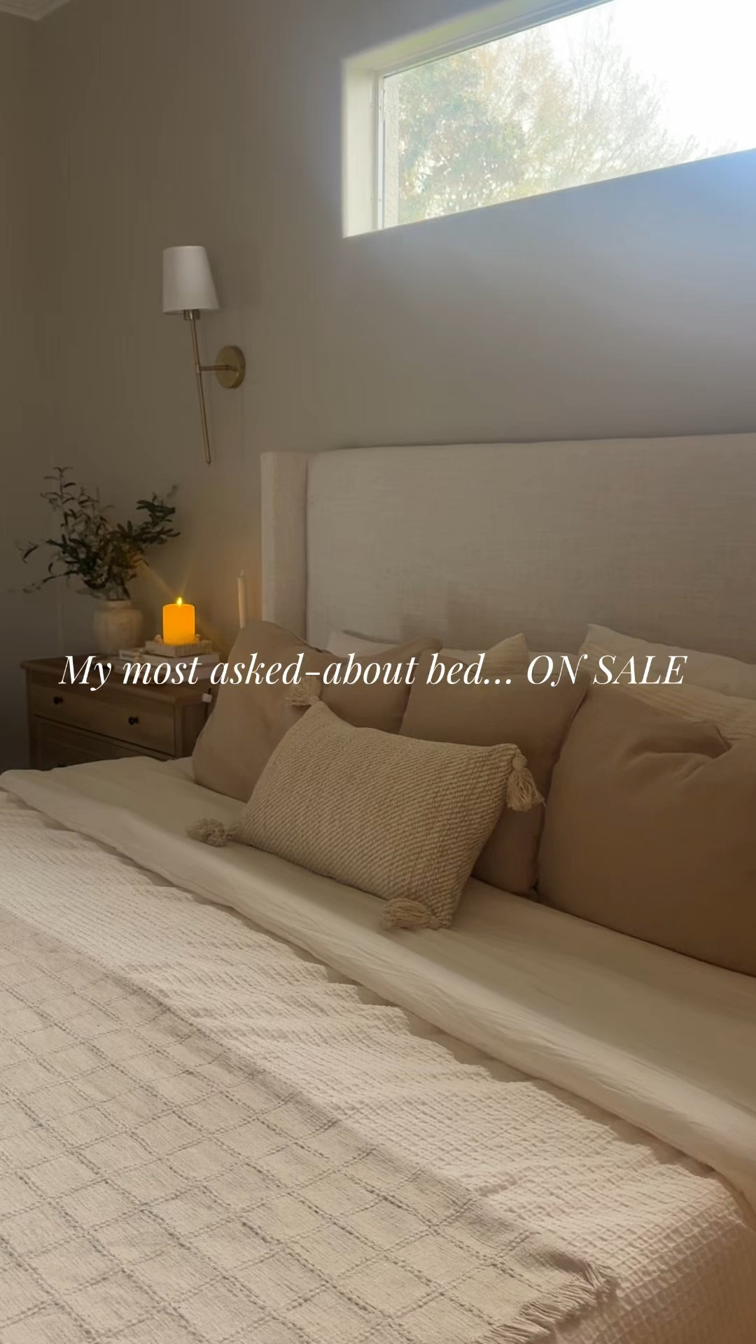 My most asked-about bed is finally on sale for Way Day 🤍
This upholstered wingback bed instantly elevated our bedroom and gives that soft, high-end look for less.

44% OFF right now 🙌



#LTKHome #LTKSale #Wayfair #WayfairFinds #NeutralHome

#LTKSaleAlert #LTKHome