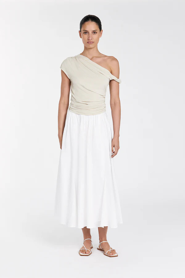 RIO OAT DRAPED TWIST KNIT TOP | DISSH