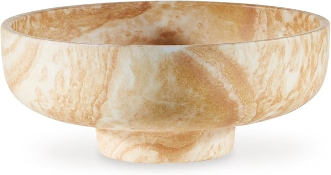 Signature Design by Ashley Cammen Contemporary Stackable Lead Free Ceramic Decorative Bowl, Light... | Amazon (US)