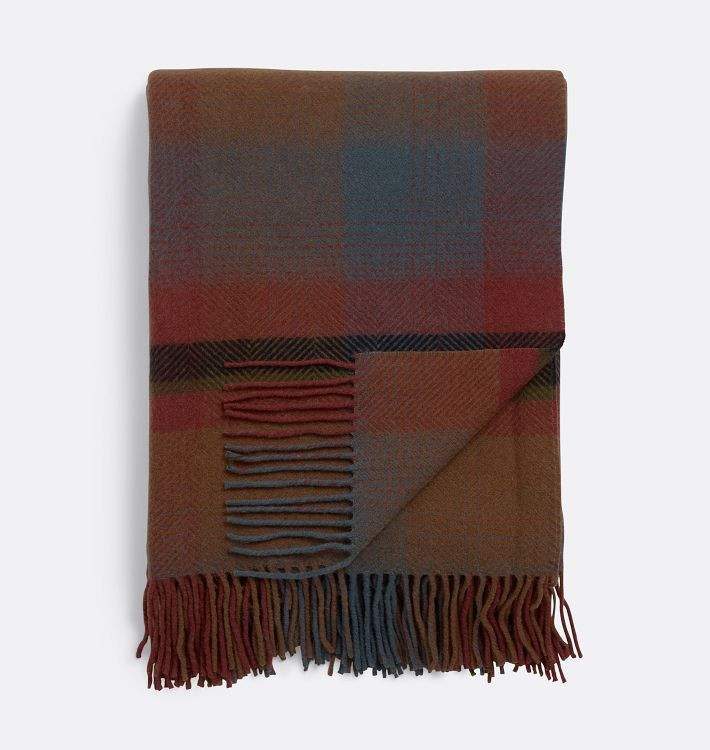 Plaid Wool Throw | Rejuvenation