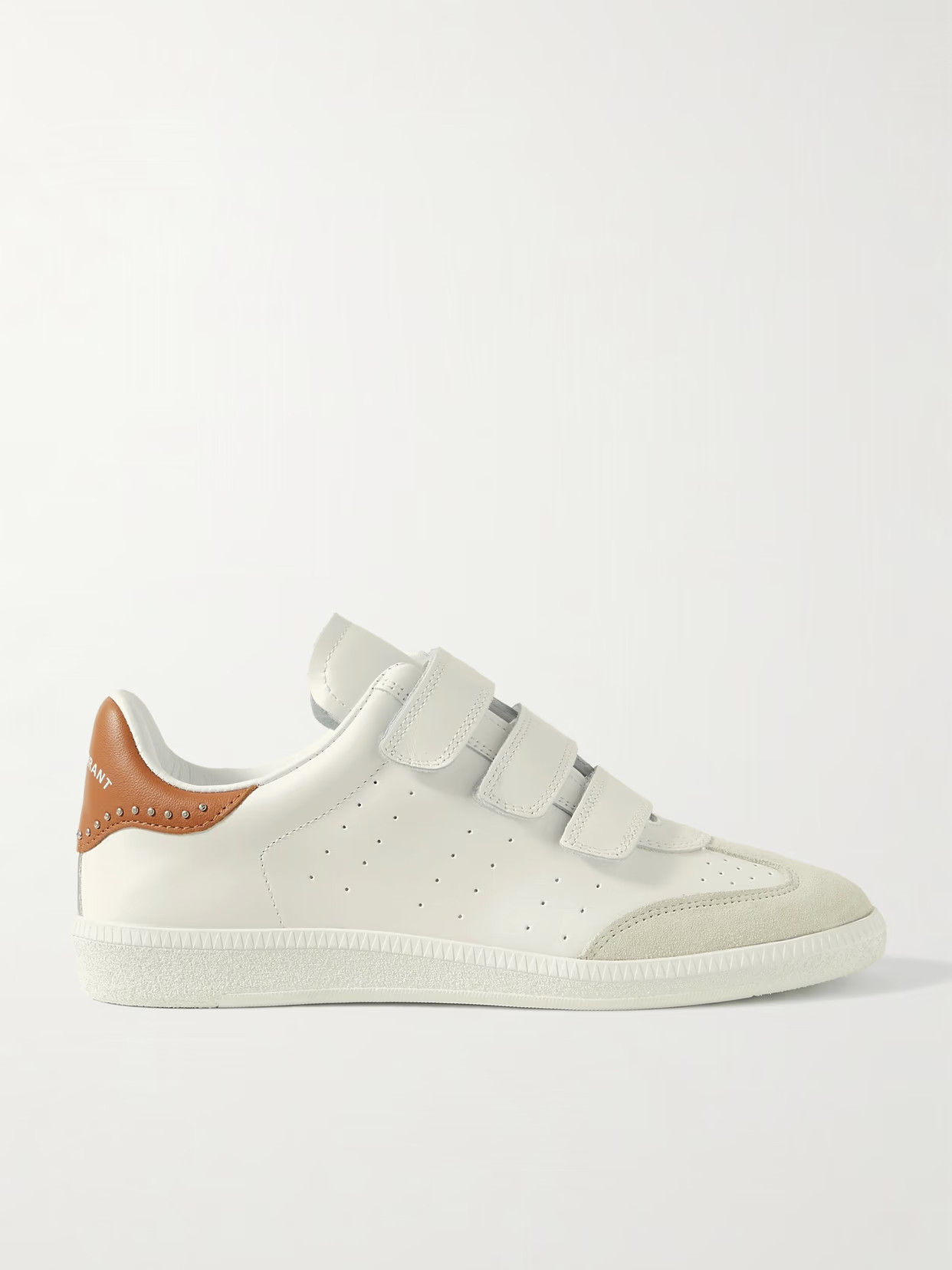 Isabel Marant - Beth Suede-trimmed Leather Sneakers - White | NET-A-PORTER (US)