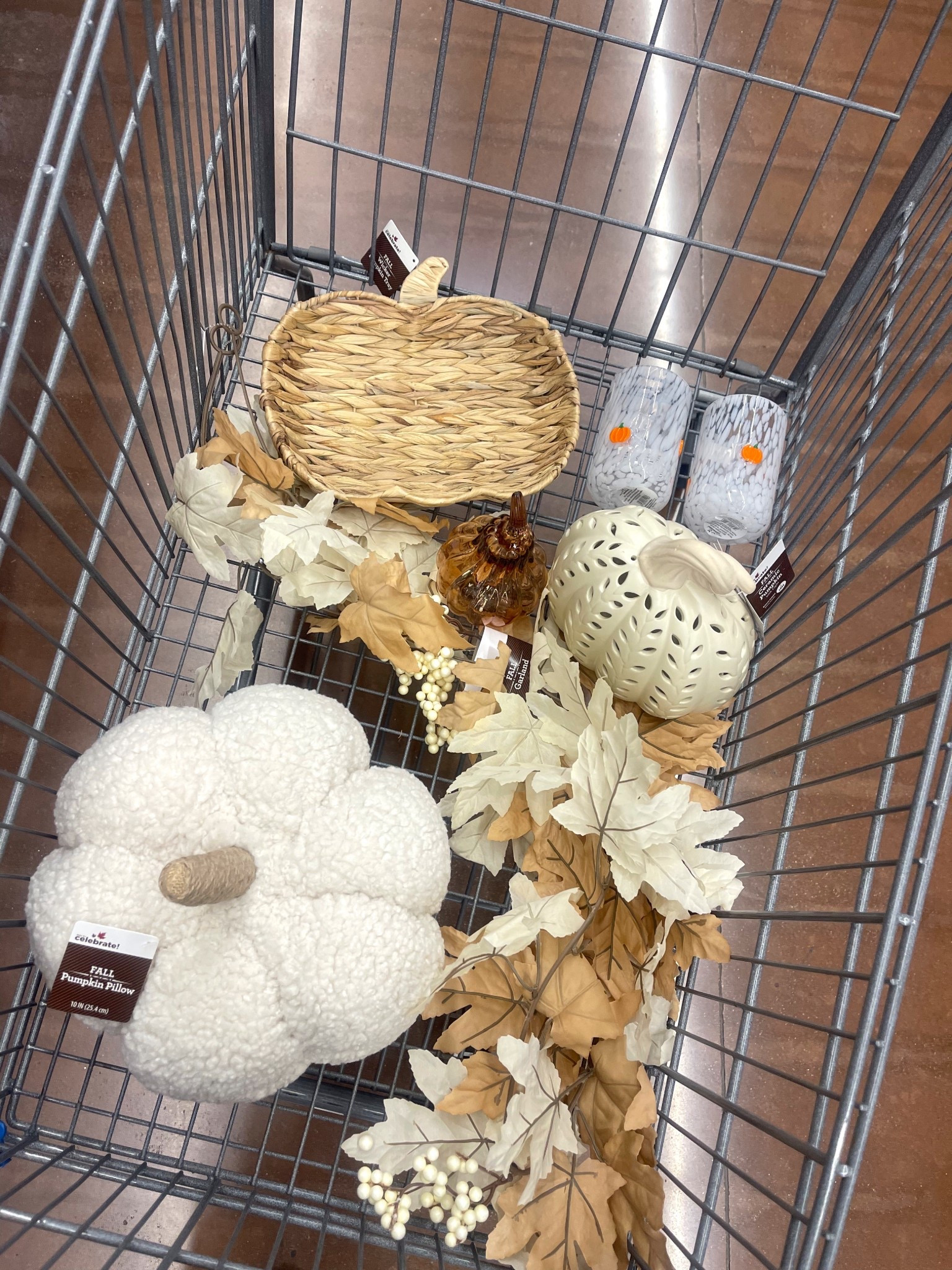 Walmarts Fall decor 🤎 So excited about the cups! #walmartfinds #fall 