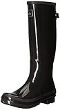 Joules Women's Field Welly Gloss Rain Boot, Black, 6 Medium US | Amazon (US)