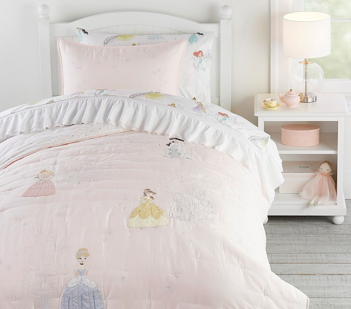 Disney Princess Castles Quilt & Shams | Pottery Barn Kids