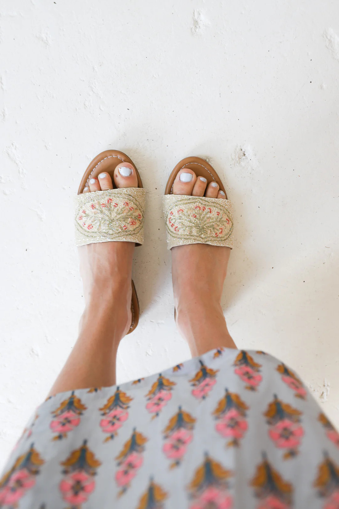 *SAMPLE SALE* Flora Embellished Flat | Marea