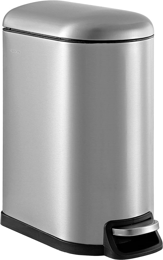 happimess HPM1010A Roland 10.6-Gallon Step-Open Trash Can with Soft-Close Lid, Modern, Minimalist... | Amazon (US)