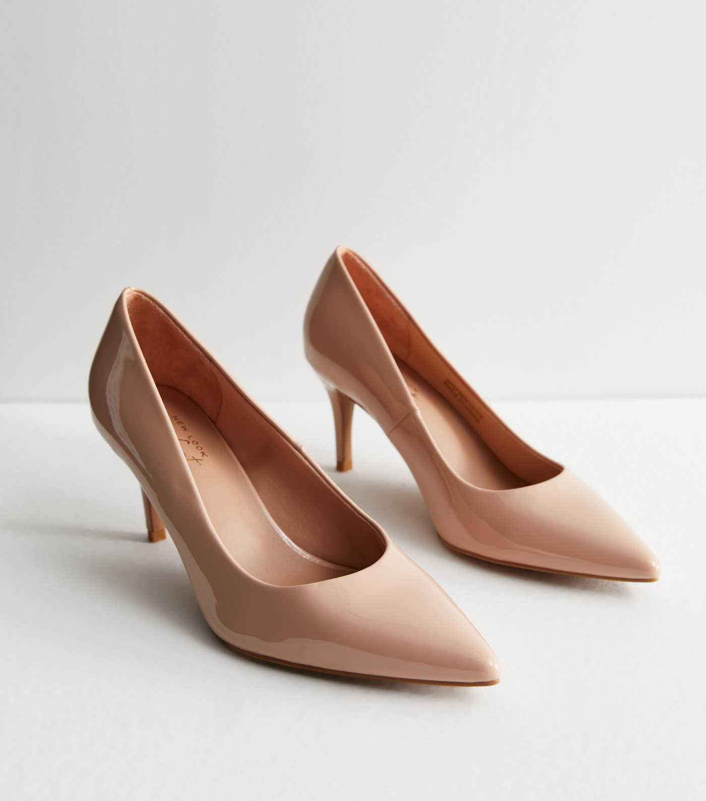 Pale Pink Patent Stiletto Heel Court Shoes | New Look | New Look (UK)