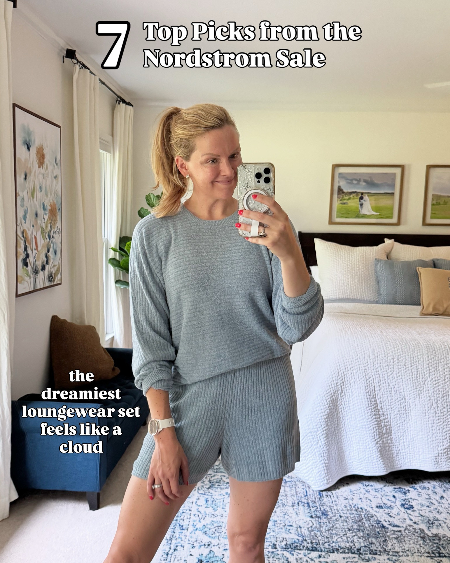Top 7 items at the Nordstrom sale, in no particular order (and all are currently in stock)
- cozy ribbed loungewear set
- the best bootcut jeans.. love these so much!
- suede shoes .. hard to pick one pair. Low heel bootie is so good though & loafer is a close second 
- animal print short sleeve sweater top 
- brown bootcut leggings
- classic relaxed light wash jeans
- striped colorful fall sweater

Fall fashion finds at Nordstrom

#LTKootd #LTKmomlife #LTKSeasonal