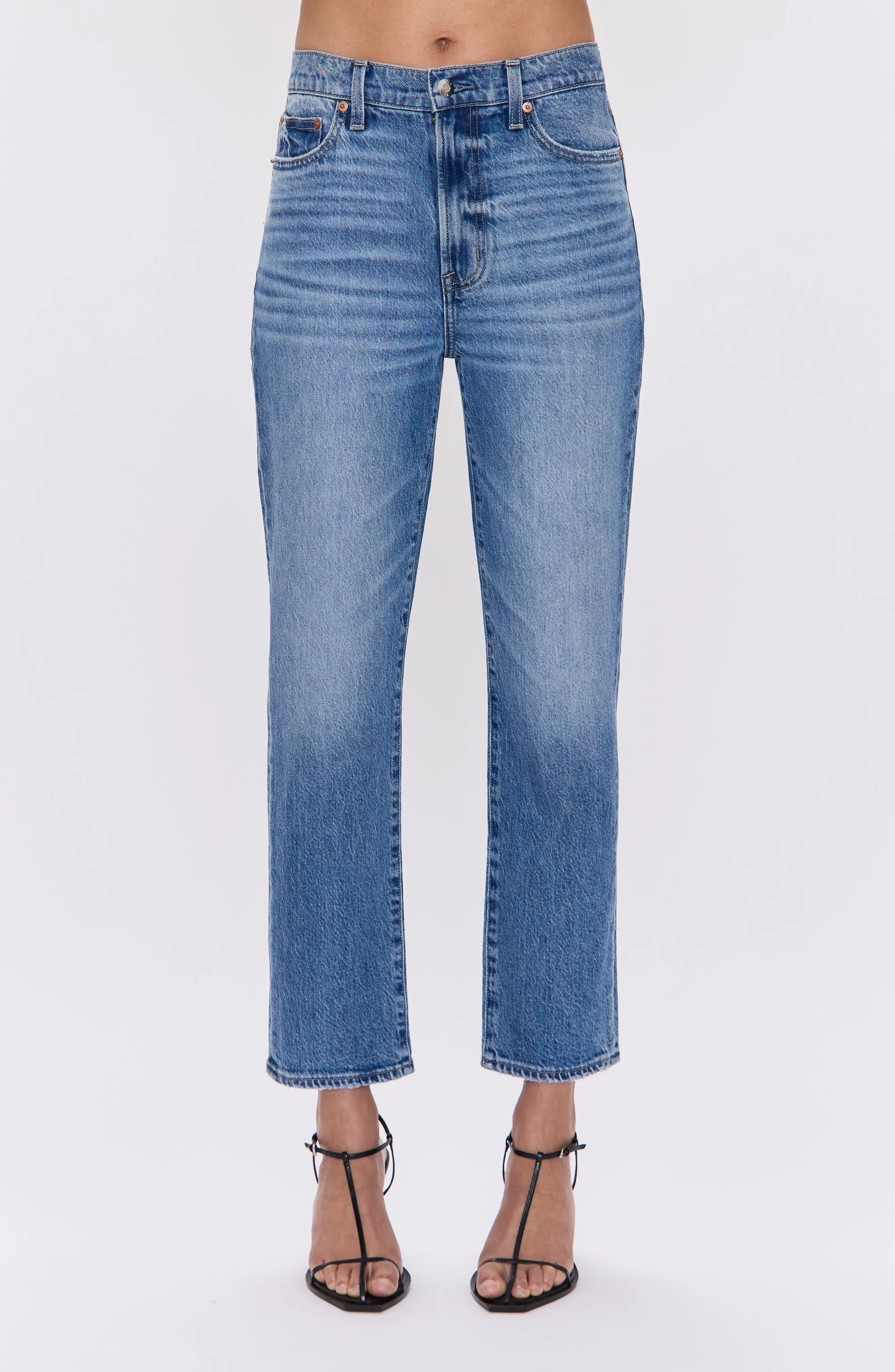 Pistola Bri Ankle Straight Leg Jeans in Charleston at Nordstrom, Size 29 | Nordstrom