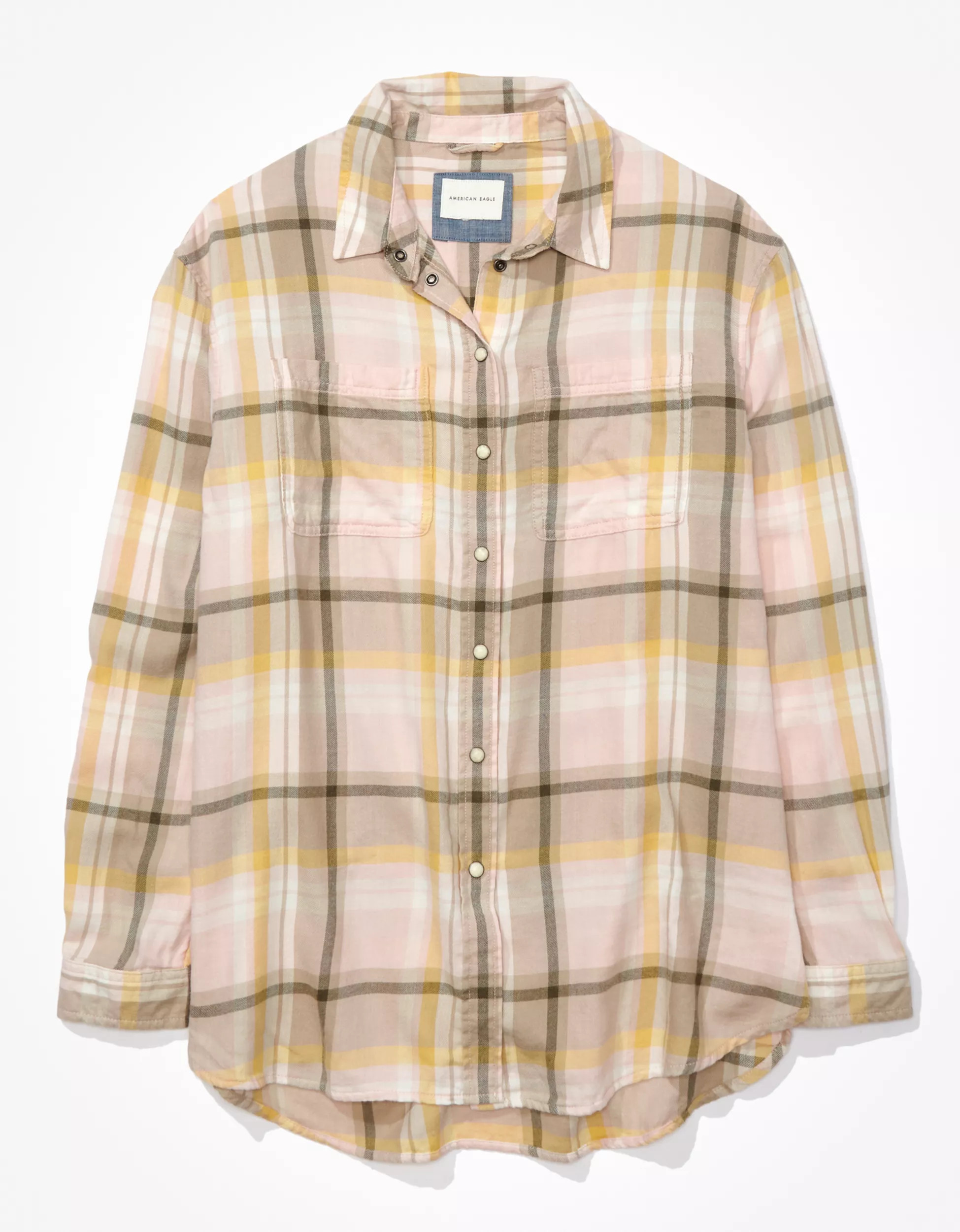 AE Oversized Flannel Shirt | American Eagle Outfitters (US & CA)