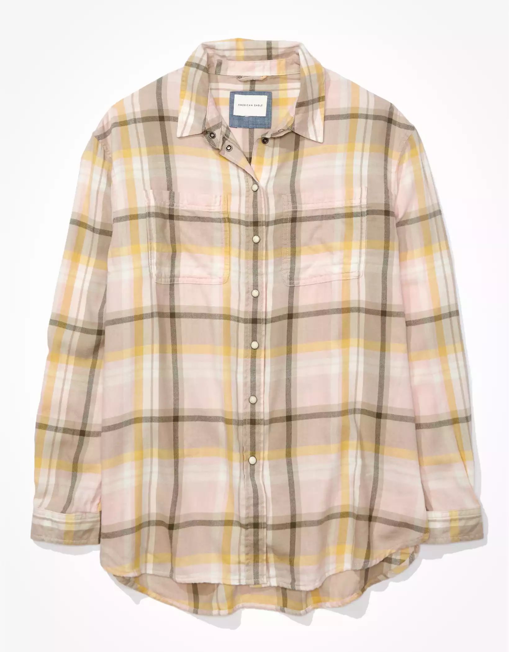 AE Oversized Flannel Shirt | American Eagle Outfitters (US & CA)