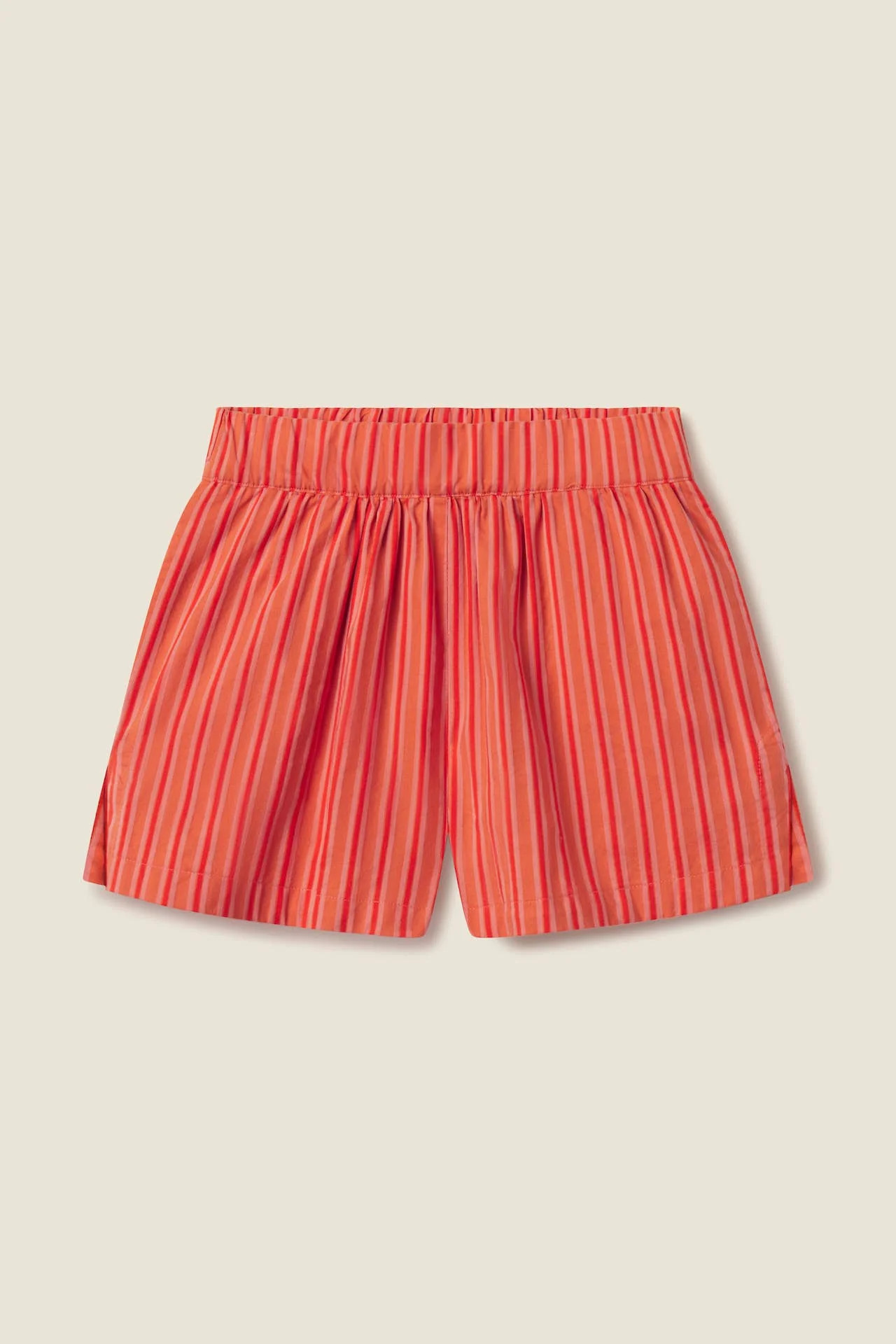 Rhea Short Terracotta Stripe | TROVATA