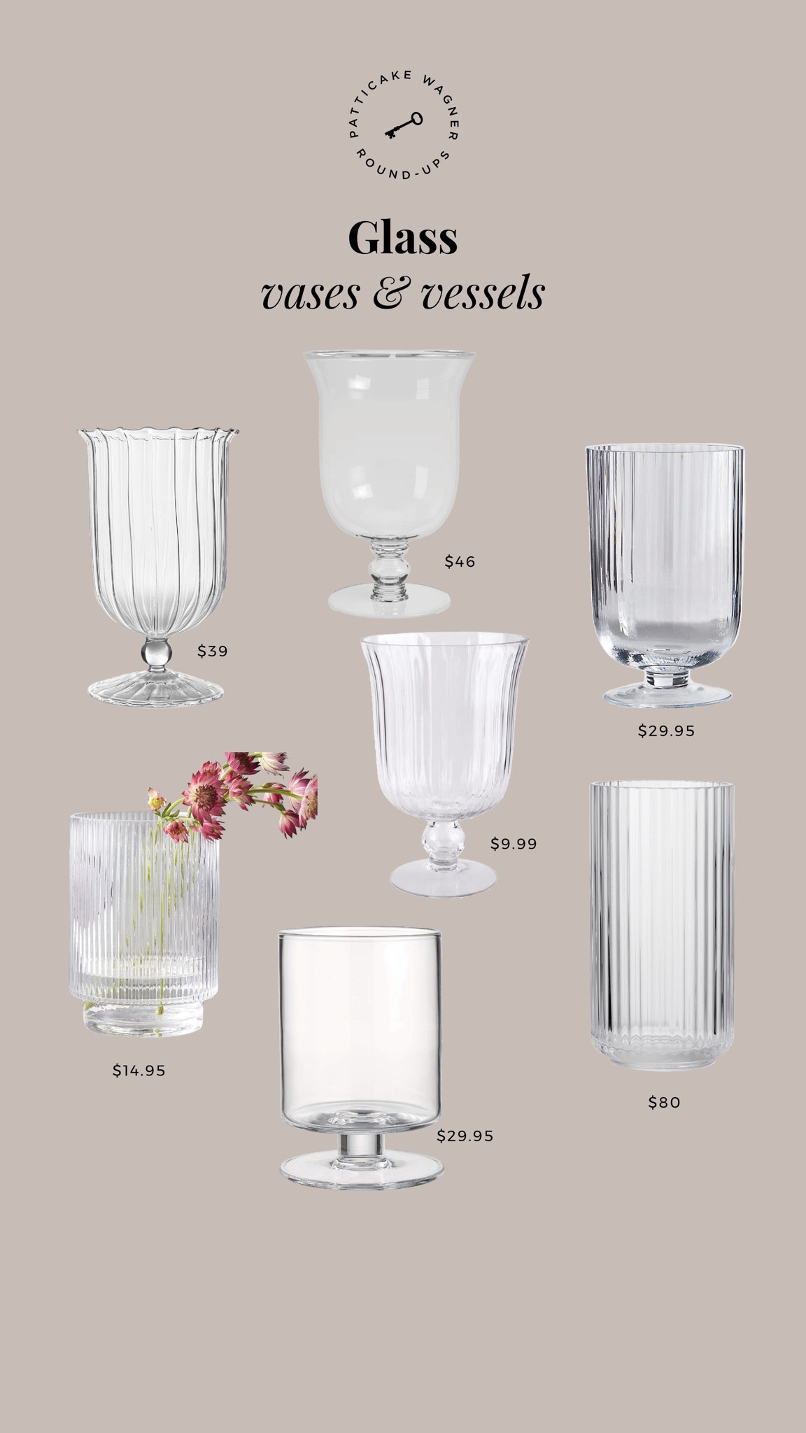 Glass vases and vessels make floral arrangements look so dreamy! My favorites are ones with the footed + fluted details. You can also use use them as hurricanes. Wasn’t able to link the one on sale for $9.99 on LTK but you can find it on my blog at patticakewagner.com and search “glass vase”.  *home decor, interior styling 

#LTKstyletip #LTKsalealert #LTKhome