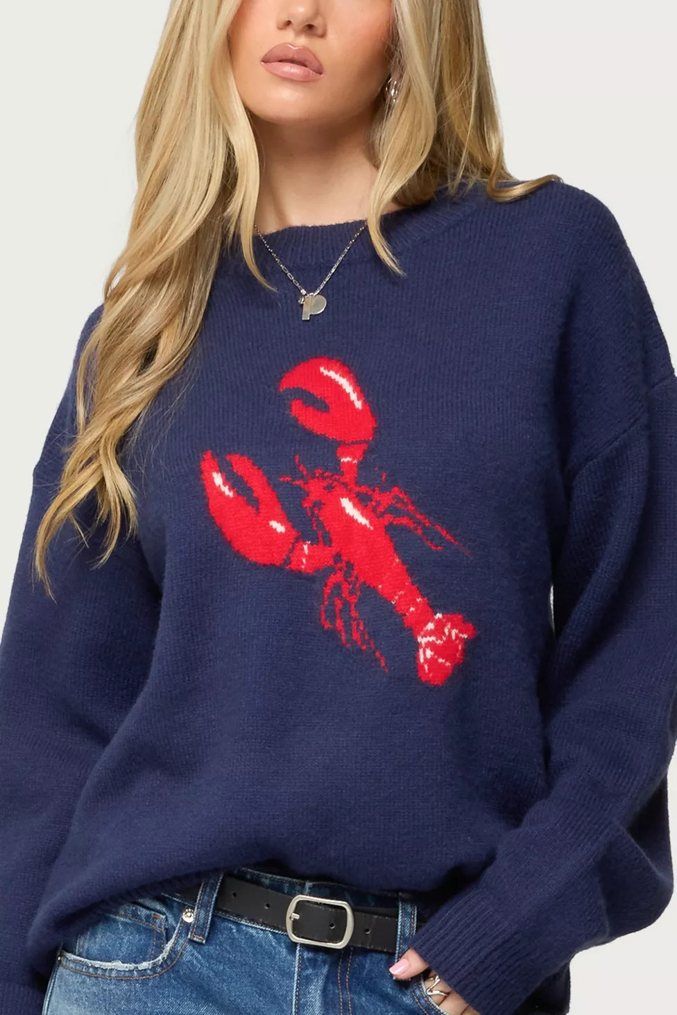 Edikted Don't Be Shellfish Knit Sweater | Urban Outfitters (US and RoW)