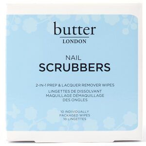 butter LONDON Nail Scrubbers 2-in-1 Prep & Lacquer Remover Wipes, 10CT | CVS