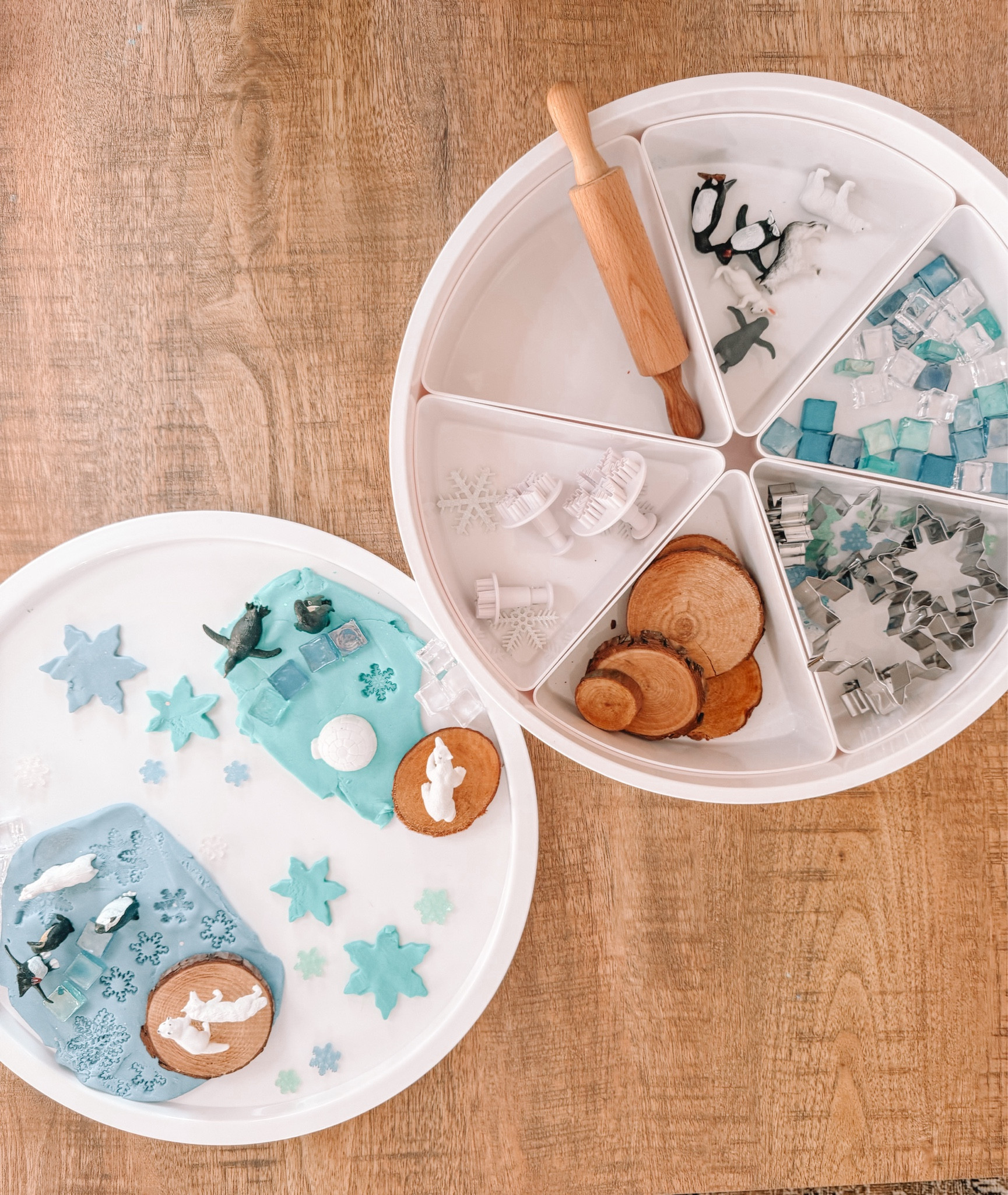 Winter themed play dough tray ❄️

#LTKFamily #LTKKids #LTKSeasonal