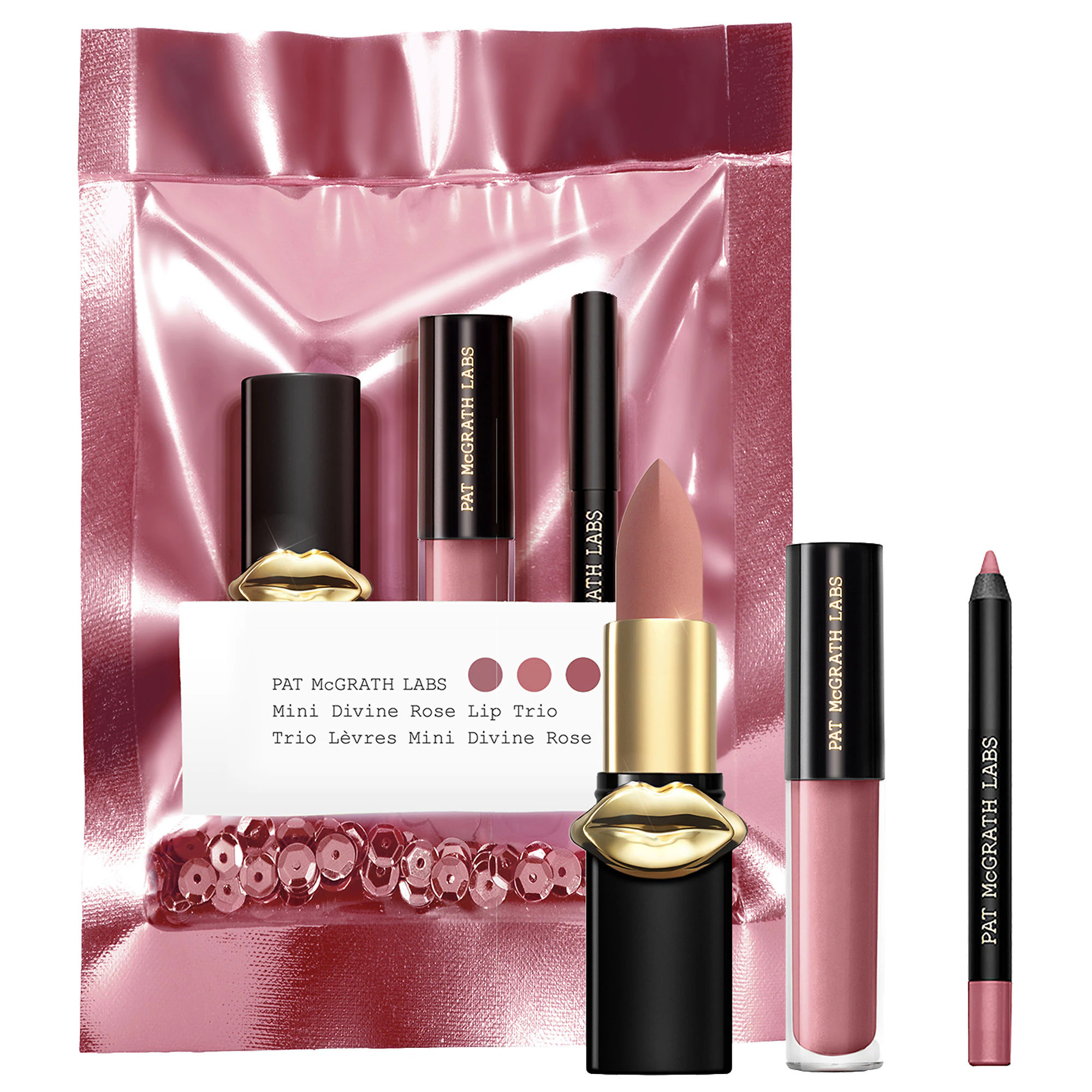 PAT McGRATH LABS Major Mini Lip Trios Divine Rose | Sephora (US)
