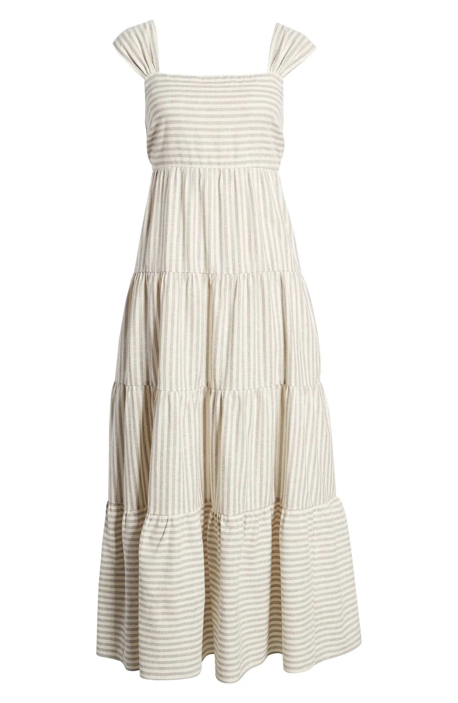 Stripe Tiered Maxi Dress | Nordstrom