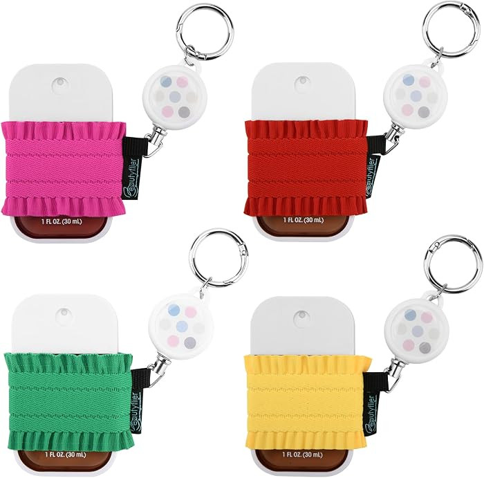 Beautyflier 4pcs Elastic Holder Sleeve for Touchland Power Mist Hand Sanitizer Spray, Cute Hand S... | Amazon (US)
