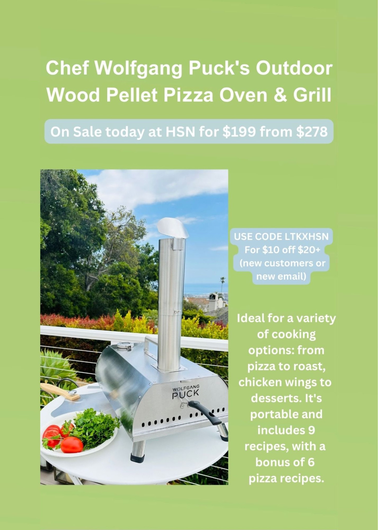 Wolfgang Puck Outdoor Wood Pellet Pizza Oven – Wolfgang Puck Home